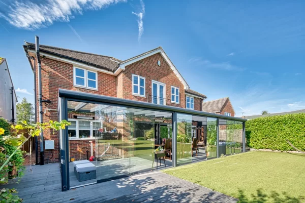 Skyline Aluminium Glass Sun Room Veranda Black - Image 12