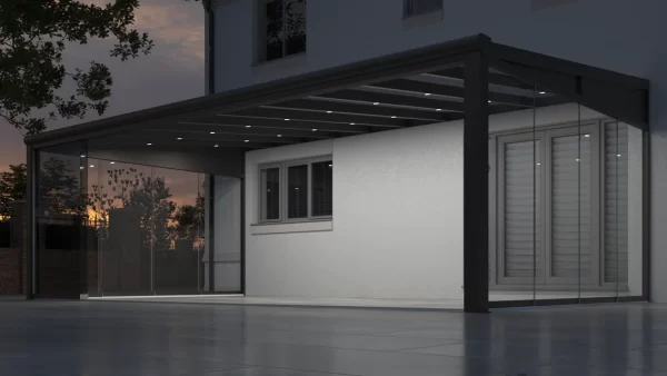 Skyline Aluminium Glass Sun Room Veranda Black - Image 6