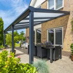 Deponti Bosco Aluminium Pergola Veranda Wall Mounted Extension