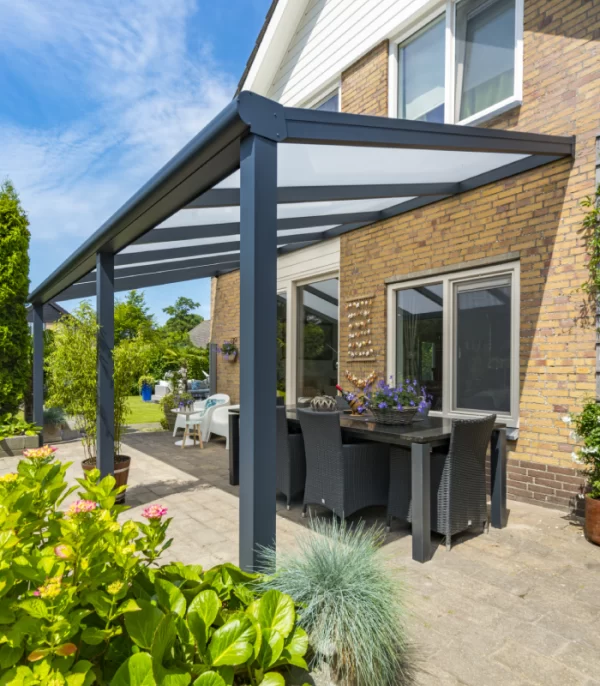 Deponti Bosco Aluminium Pergola Veranda Wall Mounted Extension