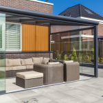 Deponti Bosco Aluminium Glass Room Veranda Extension Wall Mounted