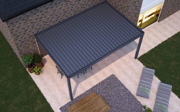 Pinela Aluminium Pergola Motorised Louvred Pergola - Image 10
