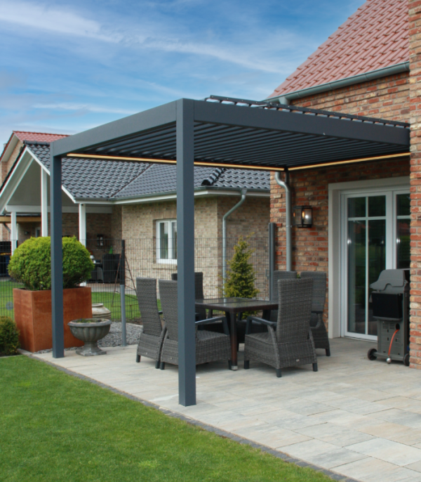 Pinela Aluminium Pergola Motorised Louvred Pergola