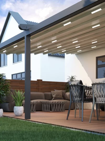 Deponti Verdeca Pergola Folding Roof 6m x3m